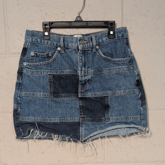 BDG Dresses & Skirts - Urban Outfitters Patchwork Denim Mini Skirt Size Medium, Festival Fashion